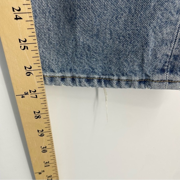 Agolde Riley High Rise Straight Jeans Knee Distressing Size 27 Women’s Cotton - Picture 9 of 12